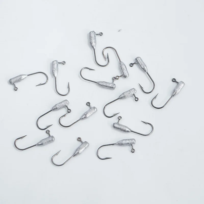 Japan Jigs 1g 2g 3.5g 5g Jig Head Professional Small Soft Lure Bait Texas Rig Fishing Hooks Lot 10 Pieces  SALE