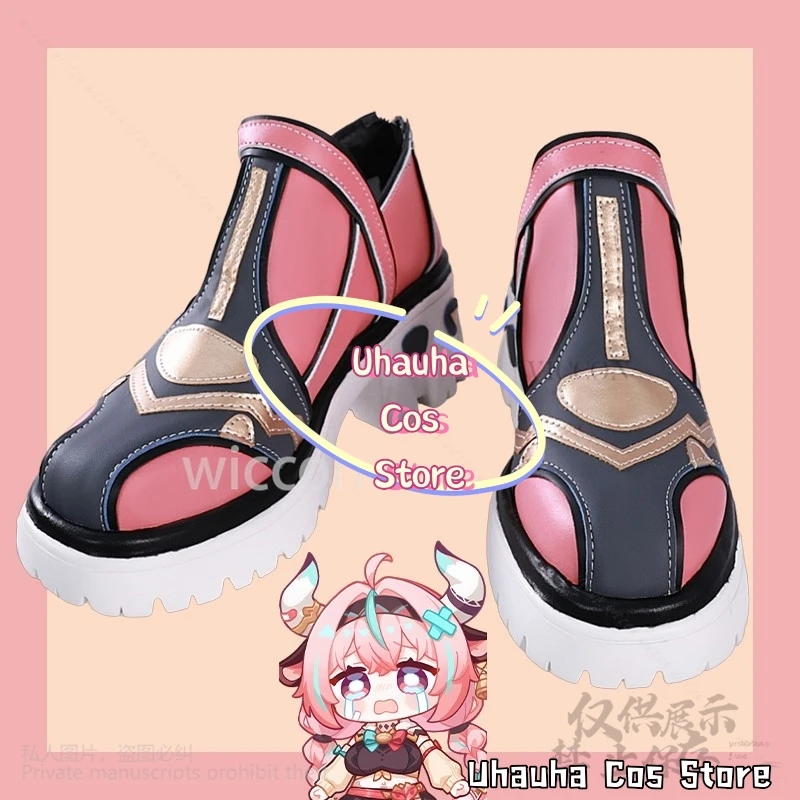 Varesa Anime Game Genshin Impact Cosplay Shoes Props Pink Sport Sweet Y2K Styles For Girls Woman Halloween Christmas Customized
