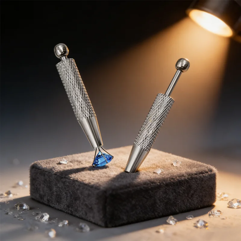 Diamond Gem Beads 4 Claw Pick-up Tool Prong Holder Catcher Grabber Stainless Steel Jewelry Tweezer Chip Gripper Repair Accessory