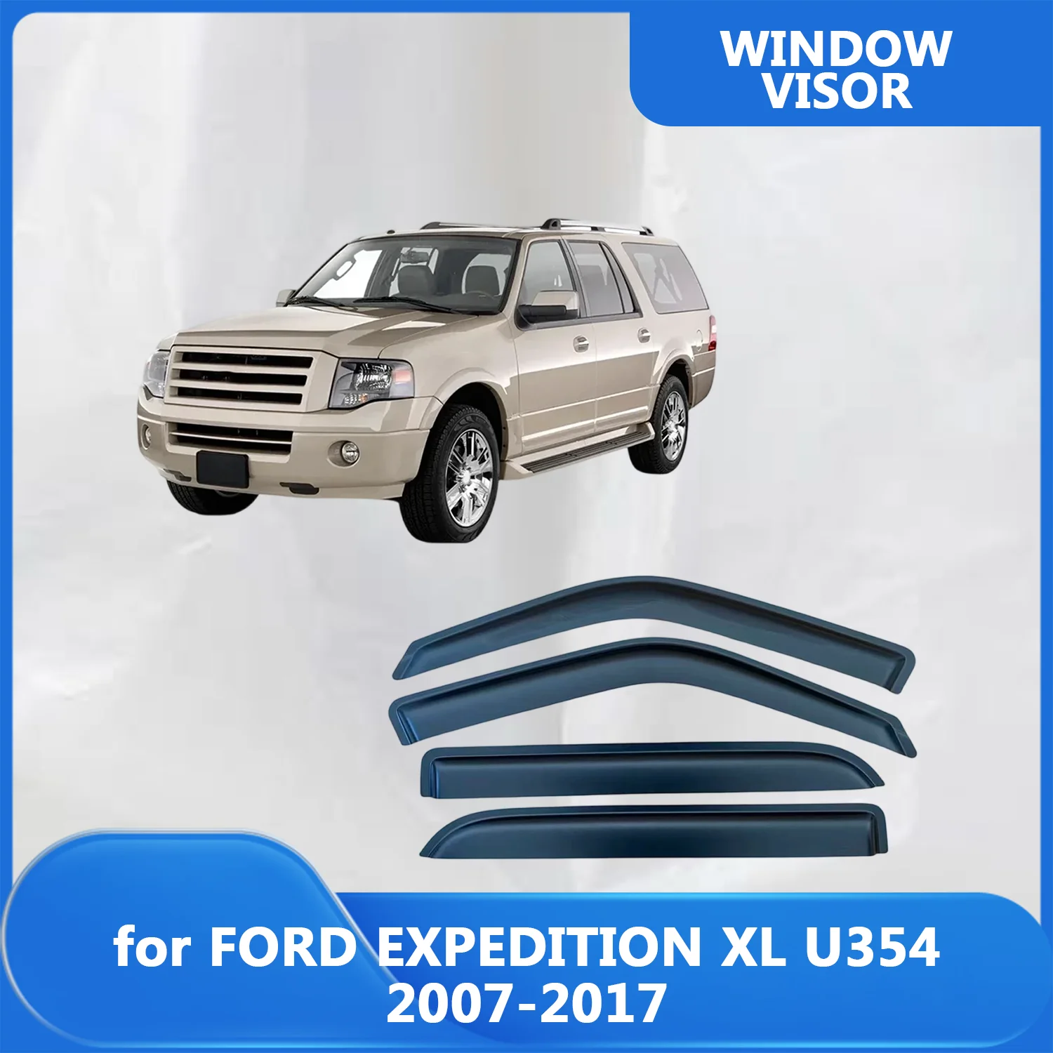 

Window Visor for FORD EXPEDITION XL 2007-2017 Wind Deflectors Rain Guards Door Visor Vent Shades Ventvisor Exterior Parts