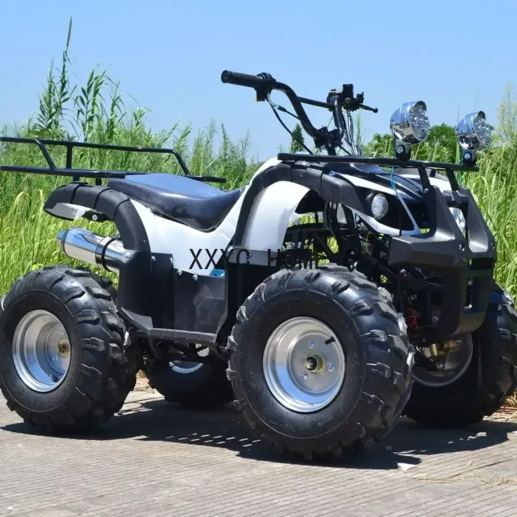 110cc 125cc Mountain Gasoline ATV Manual Little Bull Chain Drive Motor Quad Bike Adult All-terrain Four-wheel