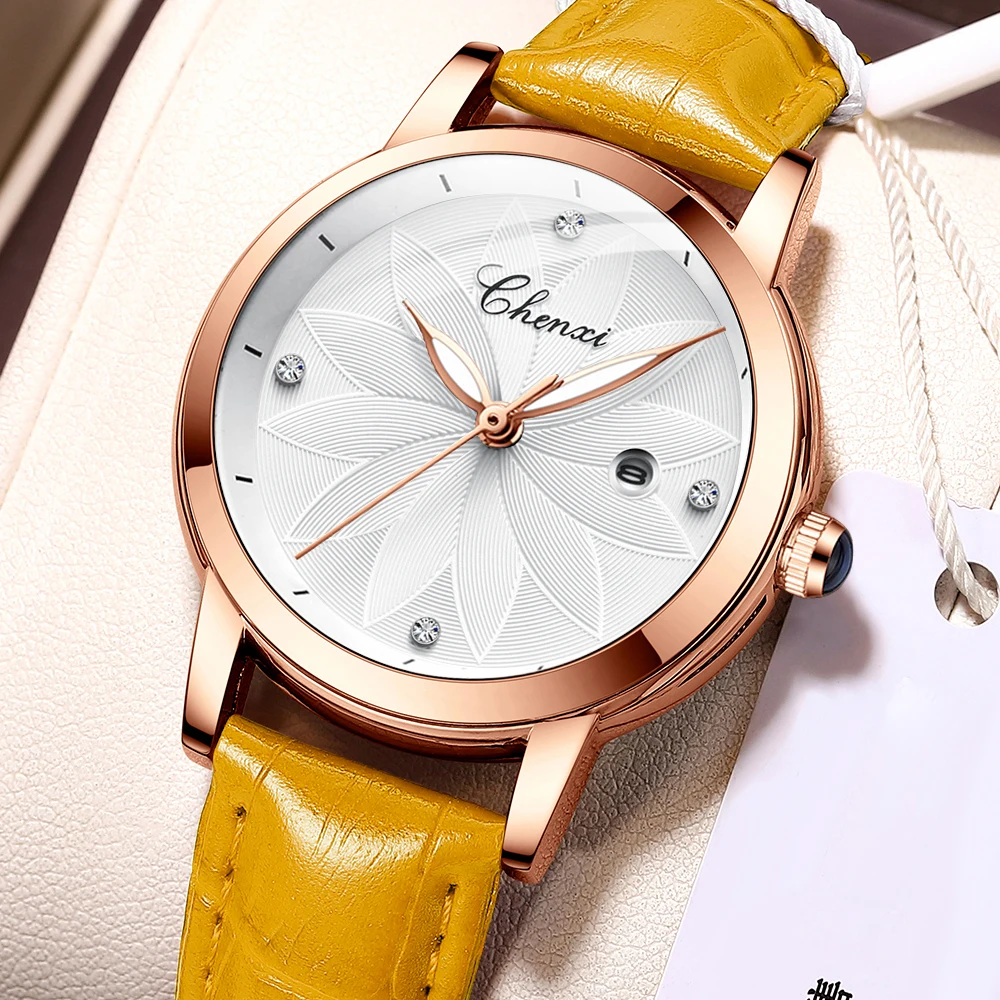 Women Watches Top Brand Luxury Fashion Leather Quartz Waterproof Ladies Luminous Wristwatch Rose Gold Female Clock Relógio Gift