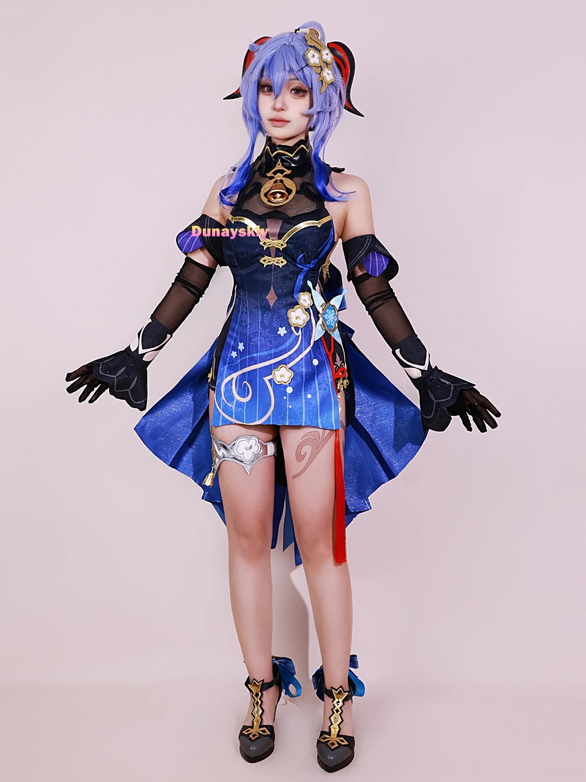 Genshinimpact Ganyu Cosplay Costume pour femme, robe Gan Yu Anime Deepavali, jeu, fête d'Halloween