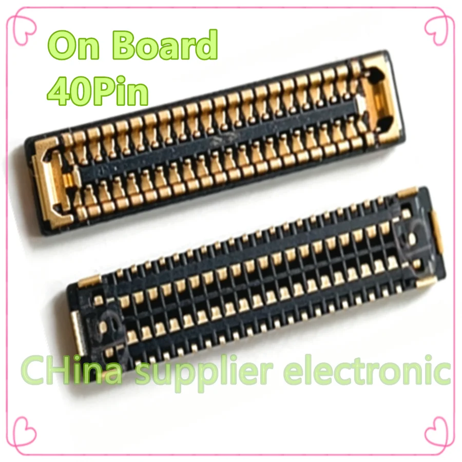40Pin LCD For Huawei Mate 30 Mate 40 Pro Mate40 RS P40 P40Pro Inline connector buckle on motherboard Flex