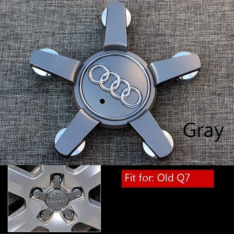 4Pcs 135mm Wheel Center Hub Badge Decorative Cover For Audi Q7 Sline Cool Car Stickers Car Accessories 4L0601165D