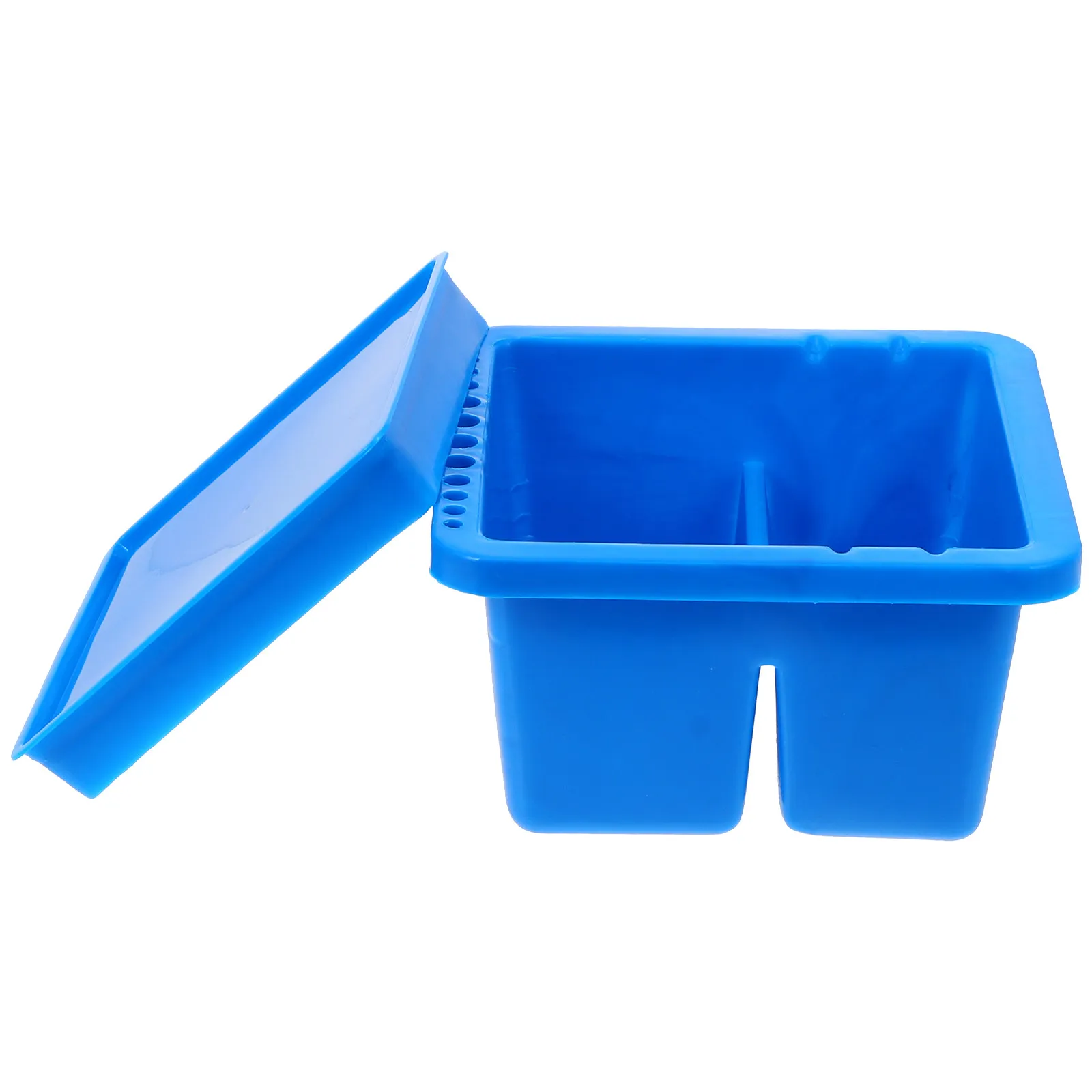 1Pcs Paint Brush Cleaner Square Plastic Pen Washer for Acrylic Watercolor Gouache Artists Brush Basin Studio Home Outdoor