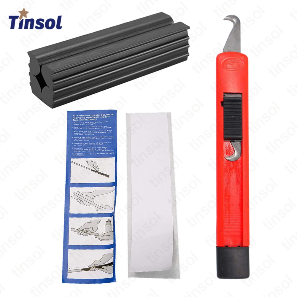 

New Golf Club Grip Repair Kit 13 Golf Grip Tape Strips Club Cover Removal Repair Tool Set Rubber Vise Clamp Golf Club Regripping