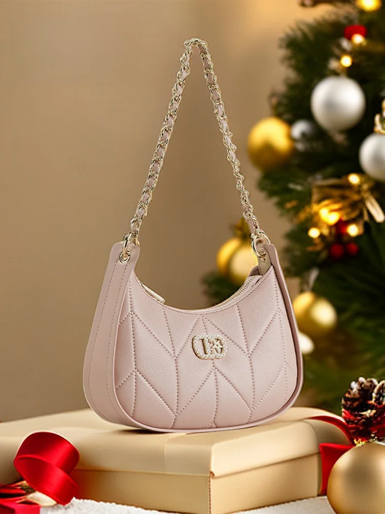 

Spring 2024 Josiny aron Underarm Bag Faion Trendy Single oulder PU Leather Wallet with Chain Strap Youth Sle