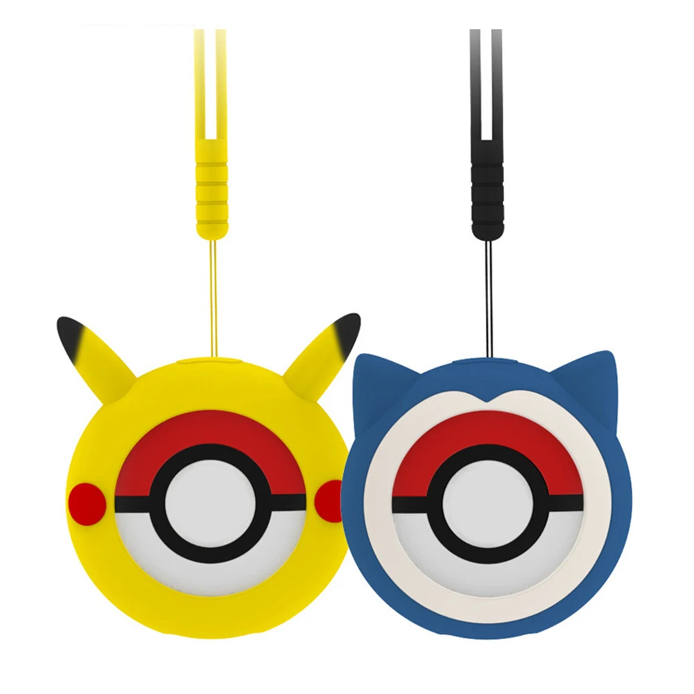 Casing penutup silikon untuk Pokemon Go Plus + casing Pika lucu casing pelindung kristal transparan dengan tali untuk Pokemon Go Plus +