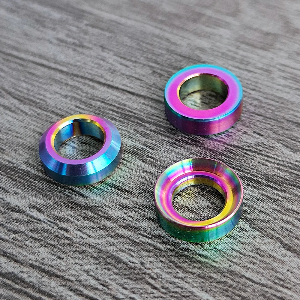 KRSEC 4 Teile/schachtel MTB Fahrrad Hydraulische Scheibenbremssattel Konkave und Konvexe Unterlegscheibe Spacer Fahrrad M6 O Ring Dichtung Schraube Verschluss – Detail 8