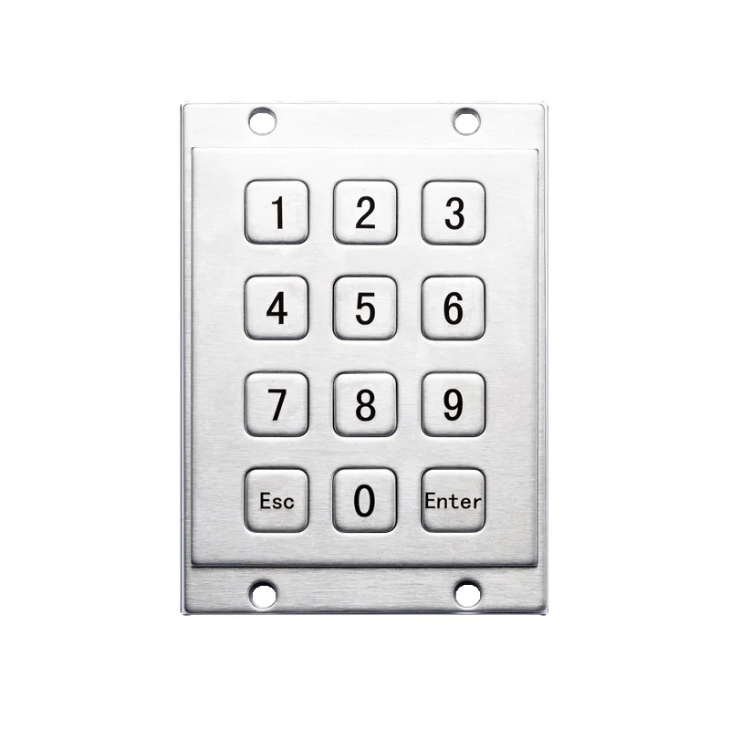 for DAVO LIN D-8208 3X4 Key Industrial Stainless Steel Keyboard, 12 Keys, USB/PS2/RS232, Access Control Security System