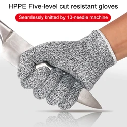 2pcs Self Defense Gloves Cut Resistant Protective Wire Metal Gloves Outdoor Safety Multi-Purpose Gloves Level 5 Protect Supplies