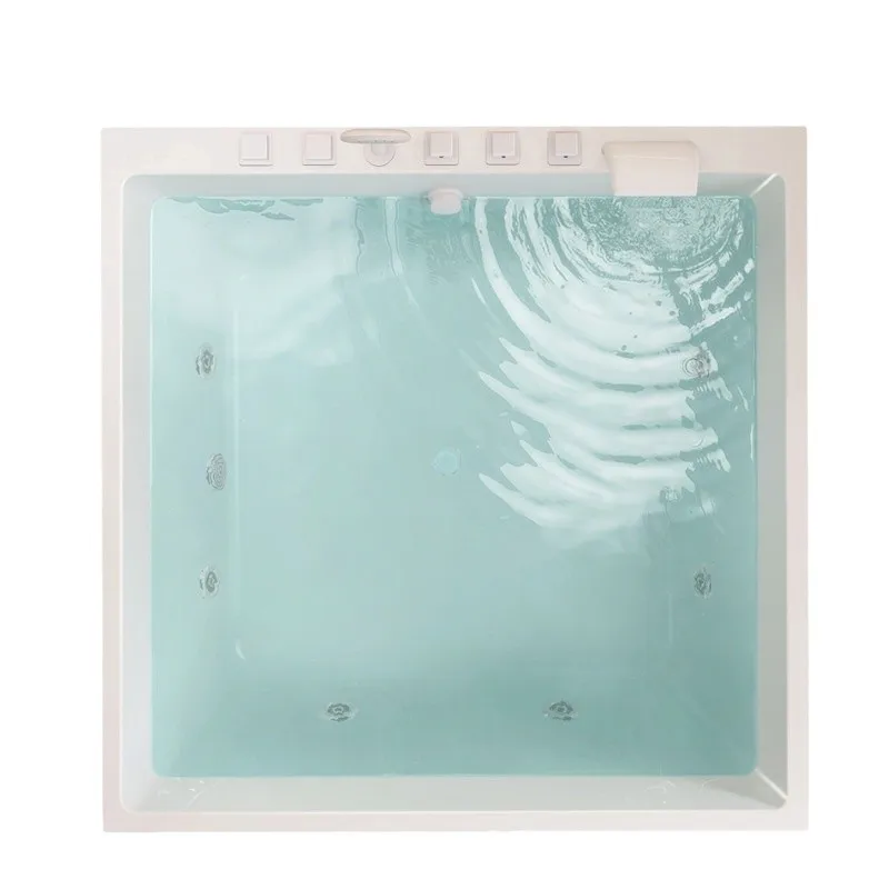 

Smart bath tank square, surf massage constant temperature heating bubbles, colorful ambient light bathtub square