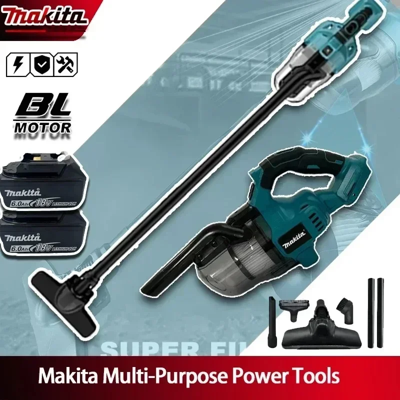 Makita Cordless Handheld Vacuum Cleaner 21.7L/S Airflow For Workshop Sawdust And Garage Floor Debris Cleanup On Shop Floors