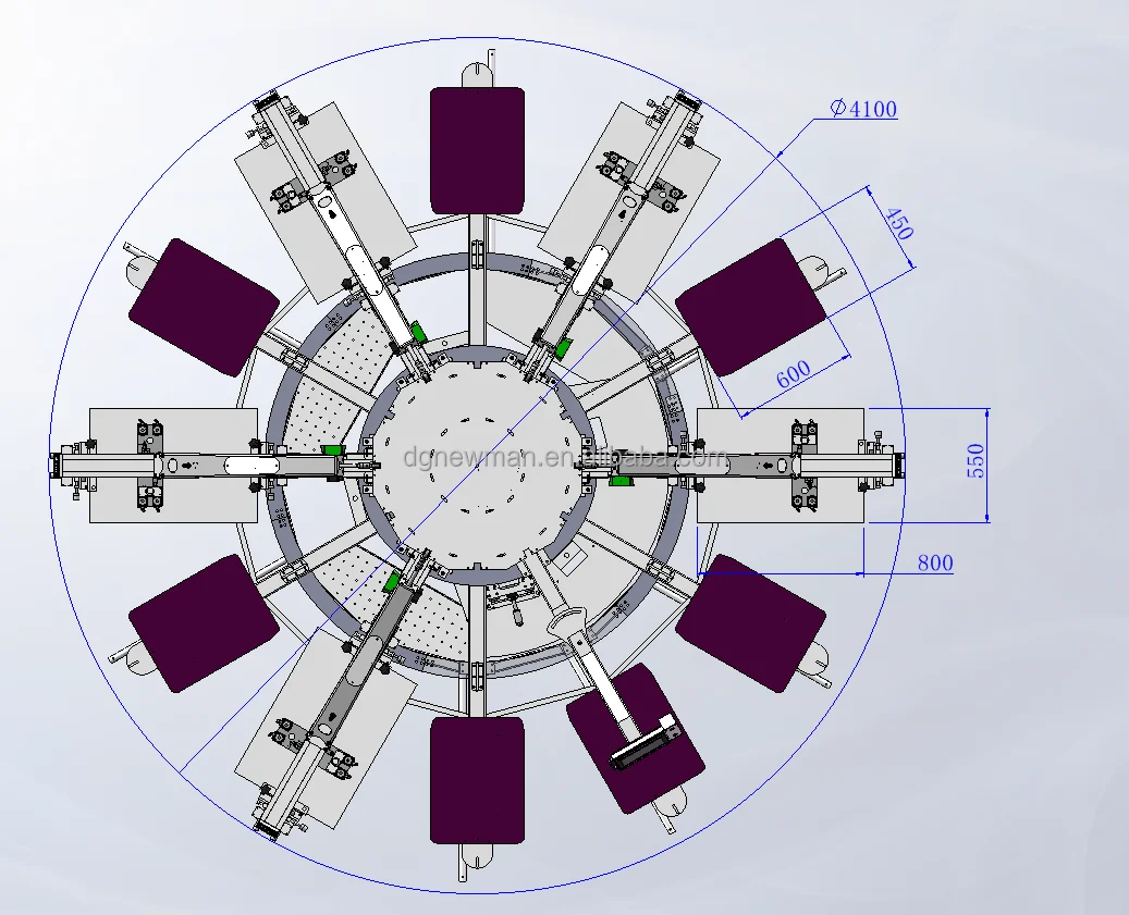 طابعة الأخطبوط الأوتوماتيكية المسطحة 5 ألوان 12 محطة آلة طباعة الشاشة الدائرية