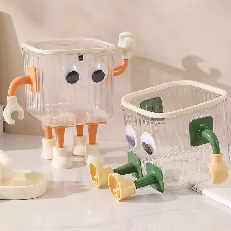 Creativity Hook Self-Adhesive Box Decorative Hook Holder Set Cute Cartoon Hand Foot Shape Hooks for Tissue Box Trash Can Stand