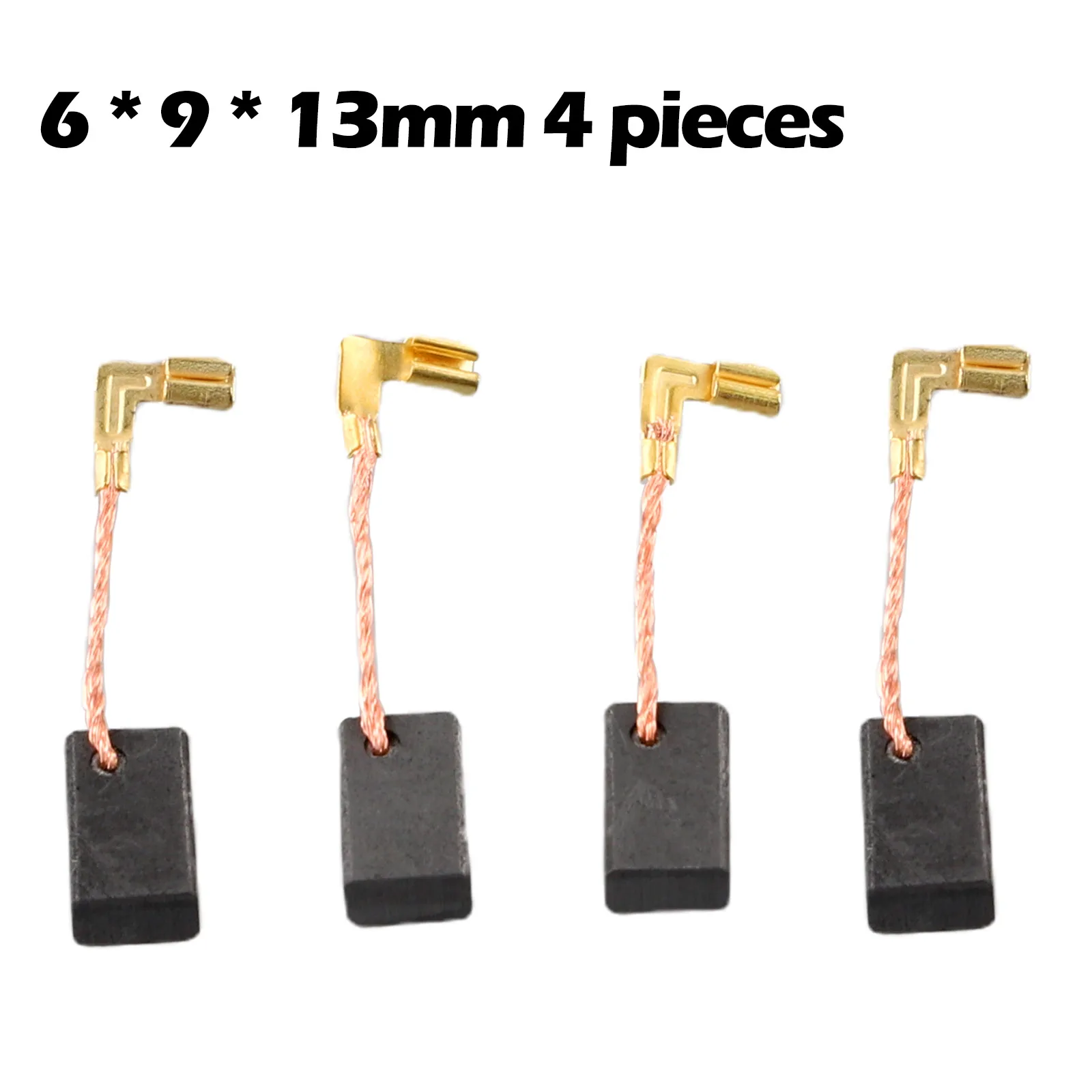 

Power Tools Carbon Brushes 4 Pcs Thickness 6mm Width 9mm Carbon High Quality New Practical GA5030 GA5434 GA4530