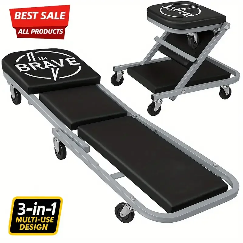 مقعد تمعجي على شكل حرف Z مقاس 36 بوصة - كرسي محمل بوزن 500 رطل - كرسي تسلق ميكانيكي قابل للطي قابل للتعديل - Mainte #4