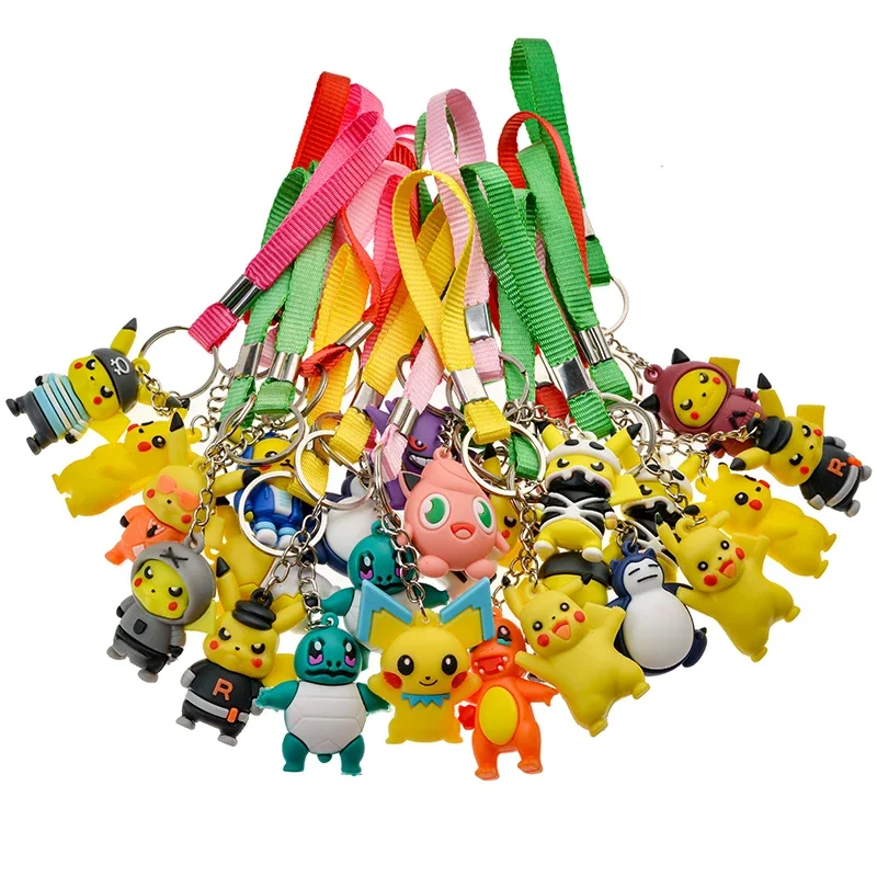 Hot Sale 24Pcs Pokemon Blind Box Keychain Anime Figure Characters Pikachu Coloful Birthday Surprise Toys For Children's Gifts image 4