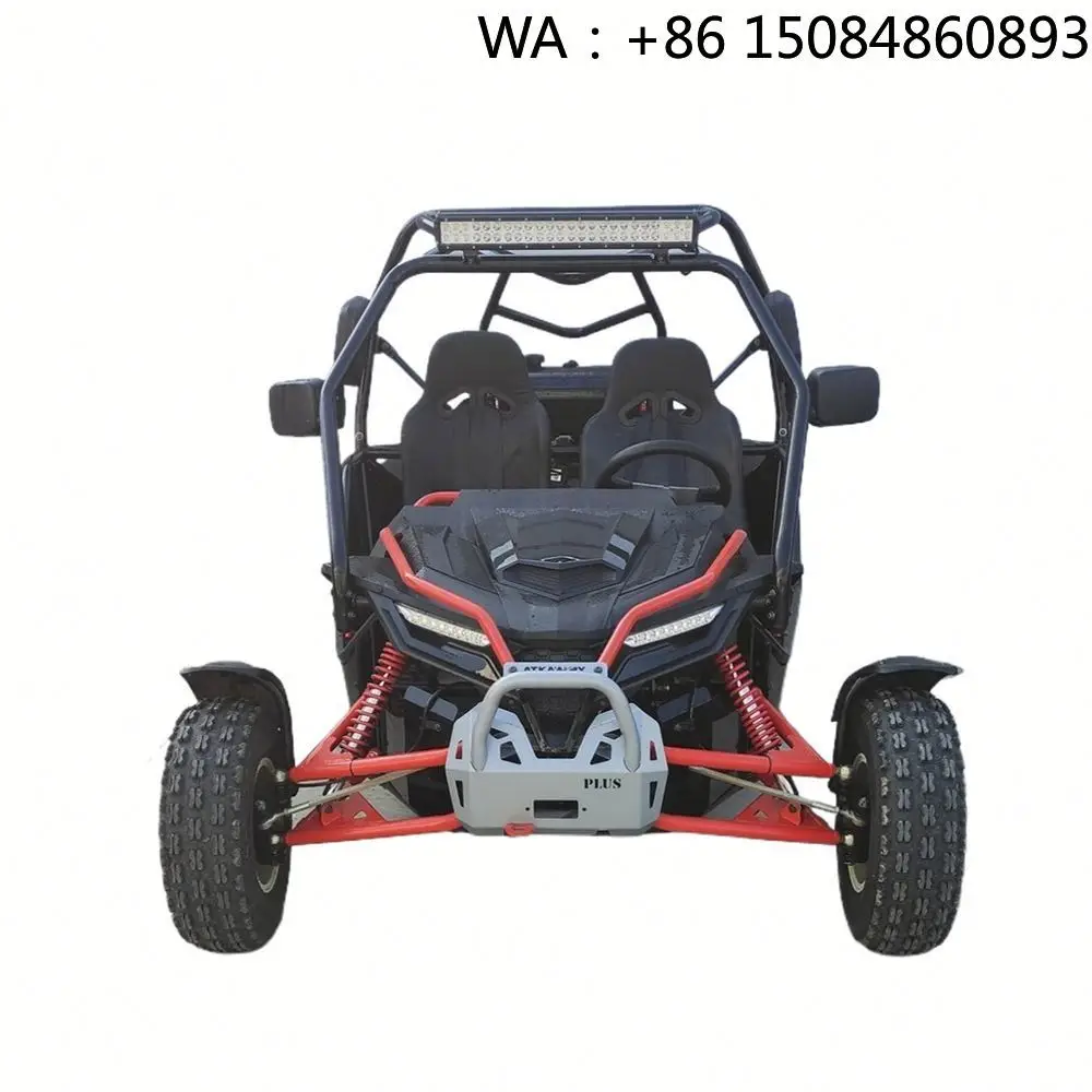 63cc 2-Stroke Sand Cross Off-Road Kart, Arm Shock Stable Power Component Pull Start For Adult Outdoor Dune Sport