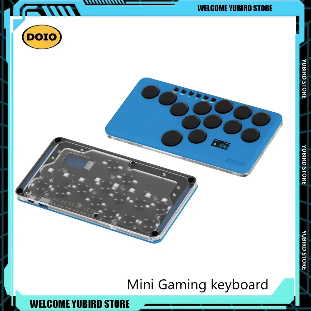 DOIO HITBOX Mini Game Keypad KBGM-H06M Supports Ps4 Ps5 Switch Game Machine Customized Aluminium Alloy Keyboard PC Gamer Gifts