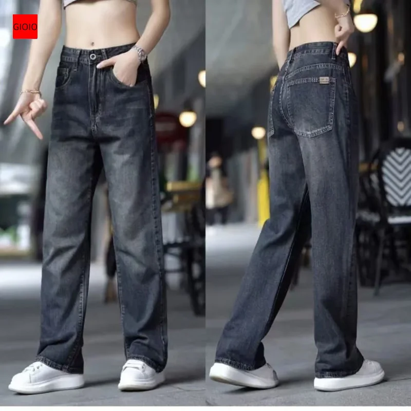 

GIOIOMen's Jeans，2025New Retro American High Street Loose Straight-Leg Denim Trousers，Fashion Men's Wear