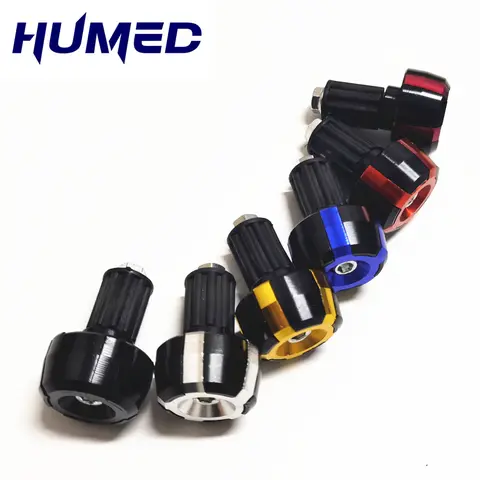 7/8''22mm CNC 범용 오토바이 핸들 바 엔드 플러그 그립 핸들 바 플러그 캡 슬라이더 모터 자전거