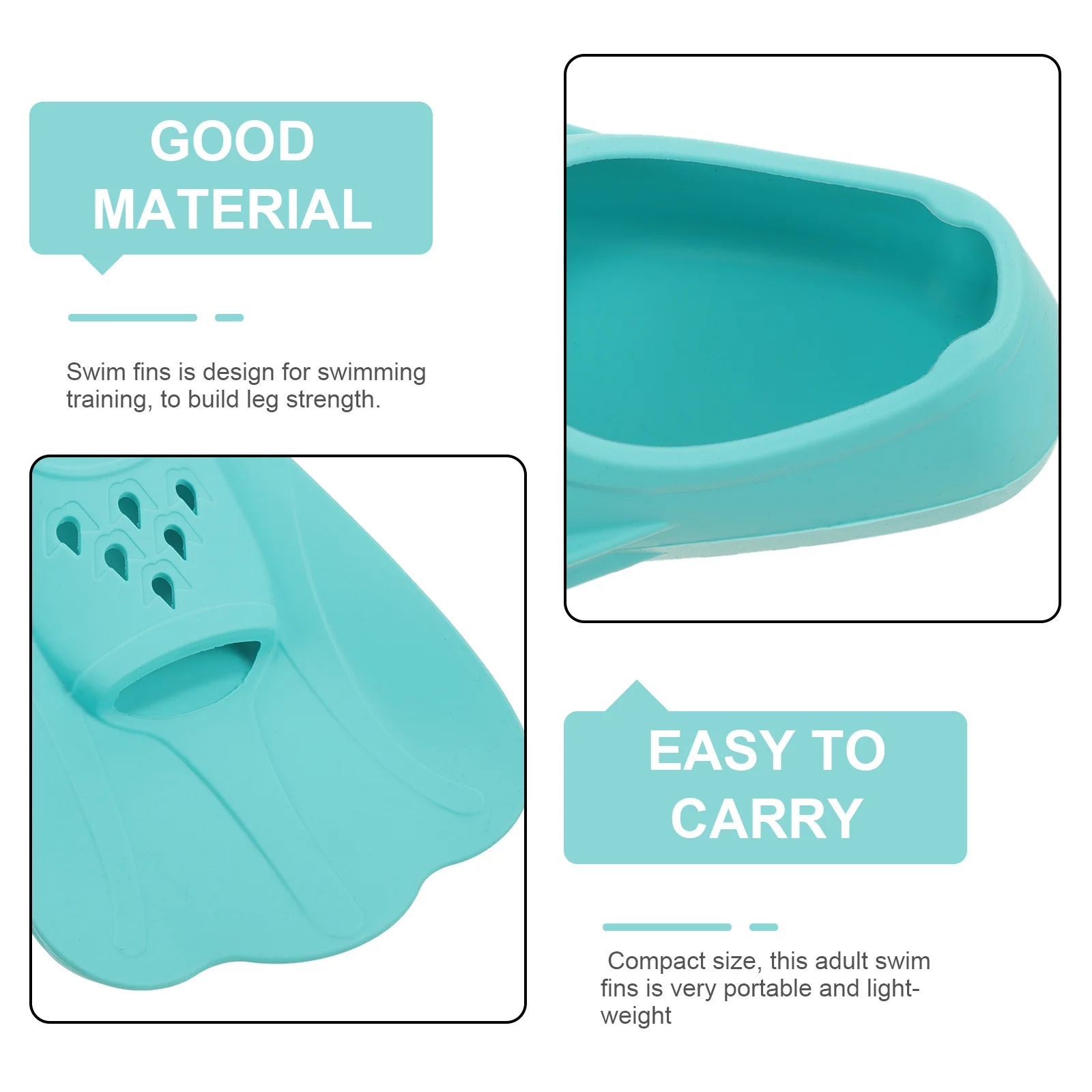

Silicone Short Fins Training for Swimming Adult Shoes Silica Gel 's