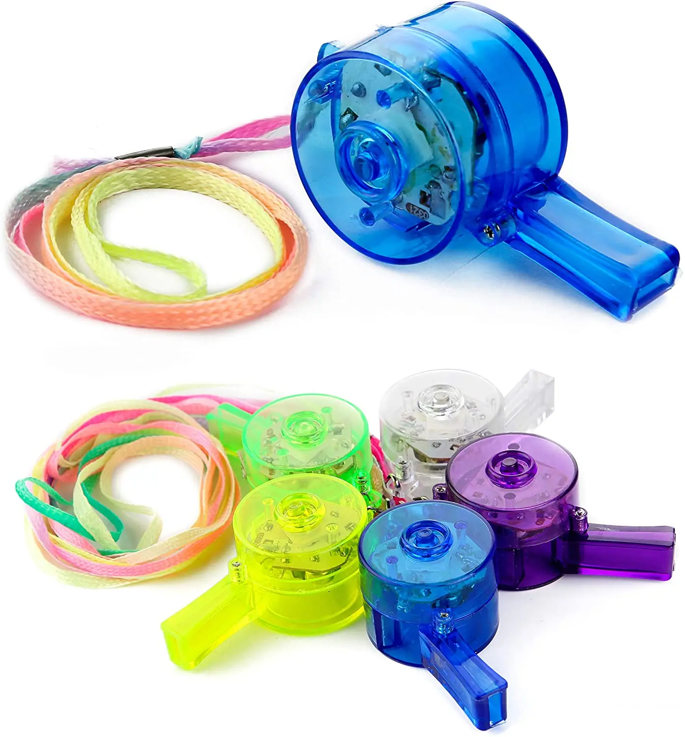 LED Light up Whistle Glow Whistles Bulk Party Supplies Toys Whistles Party Favors Glow in the Dark for Christmas Birthday Party