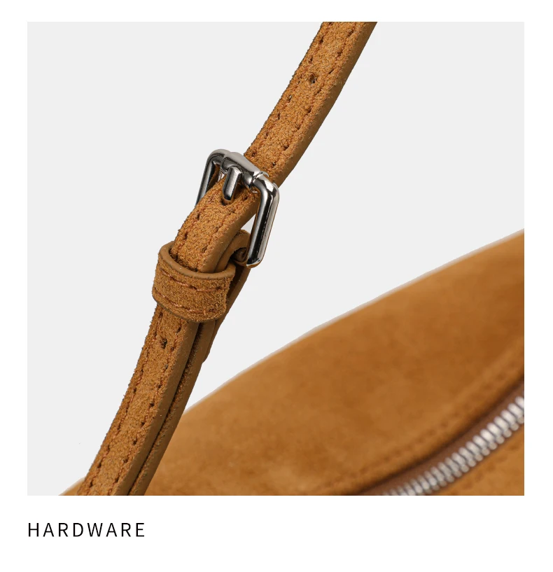 Aidanni Echtleder-Wildleder-Unterarmtasche für Damen, 2026 Neue Retro-Zylindertasche, Handytasche, Umhängetasche – Detail 15