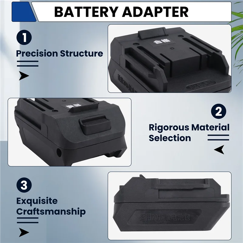 

AT29-2106 Battery Adapter Converter For 18V Li- Battery BL1830 On For DAYI A3 48F 88F Battery Lithium Tool Durable