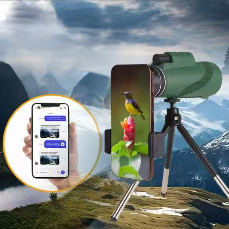 5000M Long-Range High Power Monocular, Portable Handheld Low Light Night Vision Scope, Essential for Outdoor & Home Use