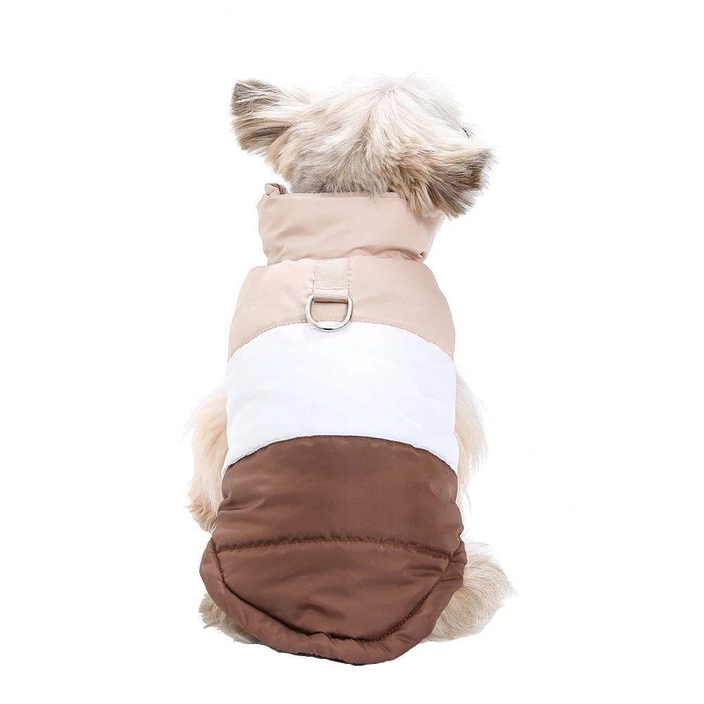 Hundekleidung für Herbst und Winter, warme Haustierjacke mit D-Ring, wasserdichter Welpenweste-Mantel für kleine und mittelgroße Hunde, Yorkshire – Detail 7