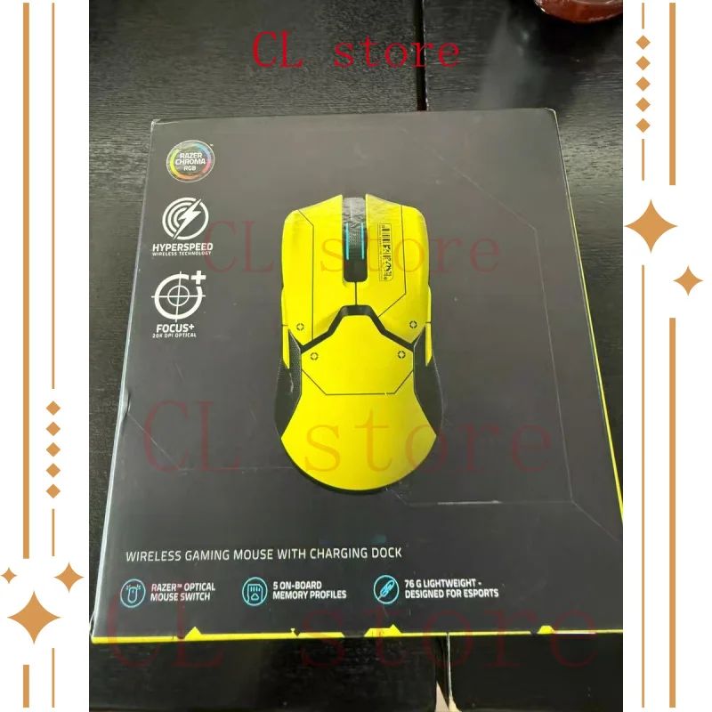 Original FOR Razer Viper Ultimate Cyberpunk Edition Wireless 20,000 DPI Gaming Mouse with Charging Dock