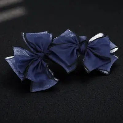 

2 Pcs Decoration Shoe Bowknot Ornament Durable Stereo Design Shoe Accessories DIY Organza Flower Pearl Sneakers Crafts