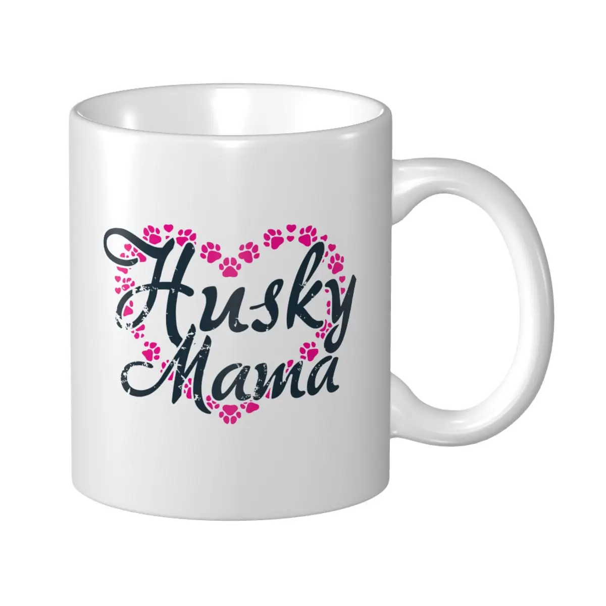 Mark Cup Mug Siberiano Husky Huskies Perro Madre MAMA MOM Tazas de café Té Leche Taza de agua Tazas de viaje para oficina Hogar