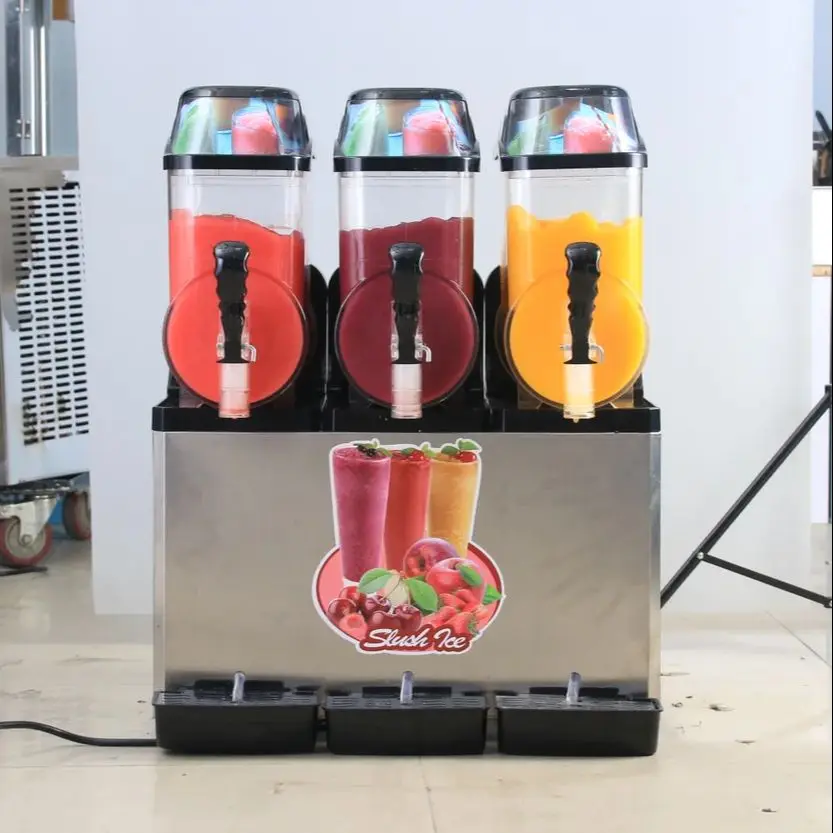 LJPJP Commercial 3 Cylinder Snow Slush Machine For Dessert Shops High Quality Snow Melting Machine