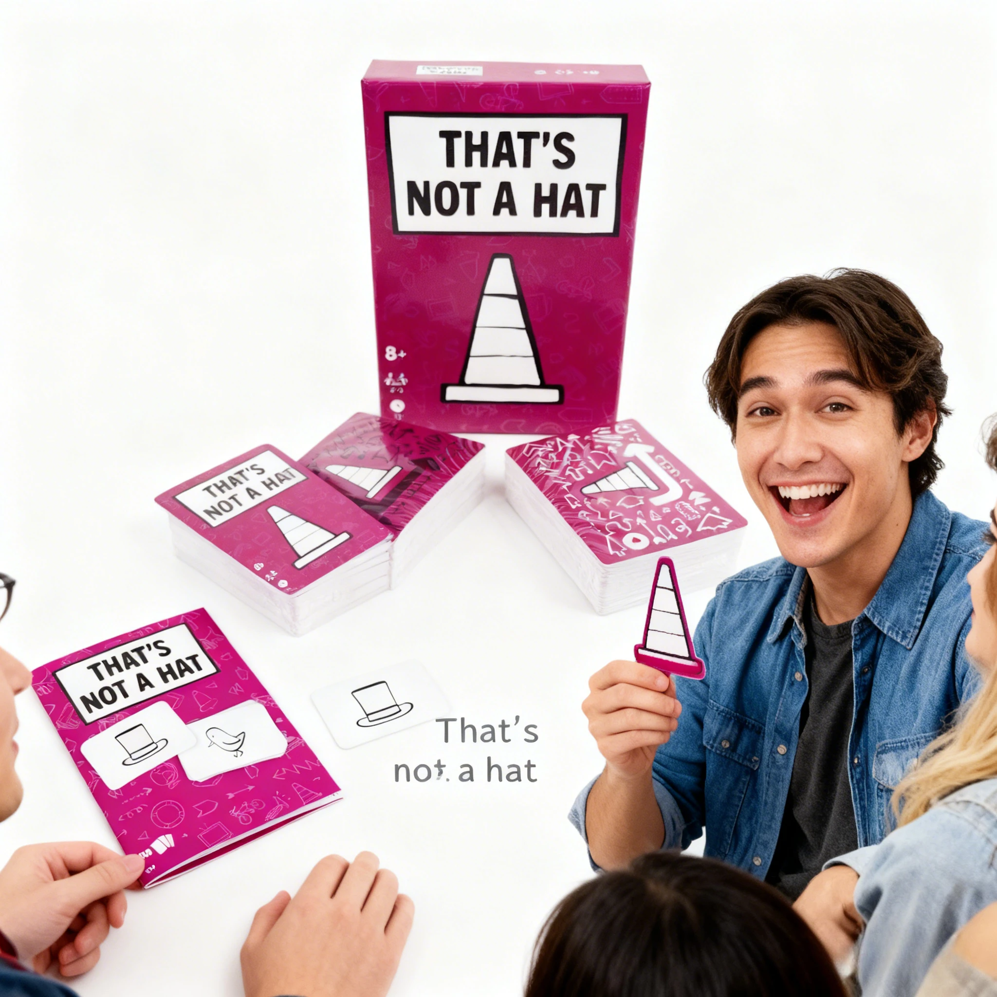 

Игра «Это не шляпа» для вечеринок, веселая карта с гофрированием и памятью для всех возрастов, быстрая семейная игра в ночное время, веселая настольная игра