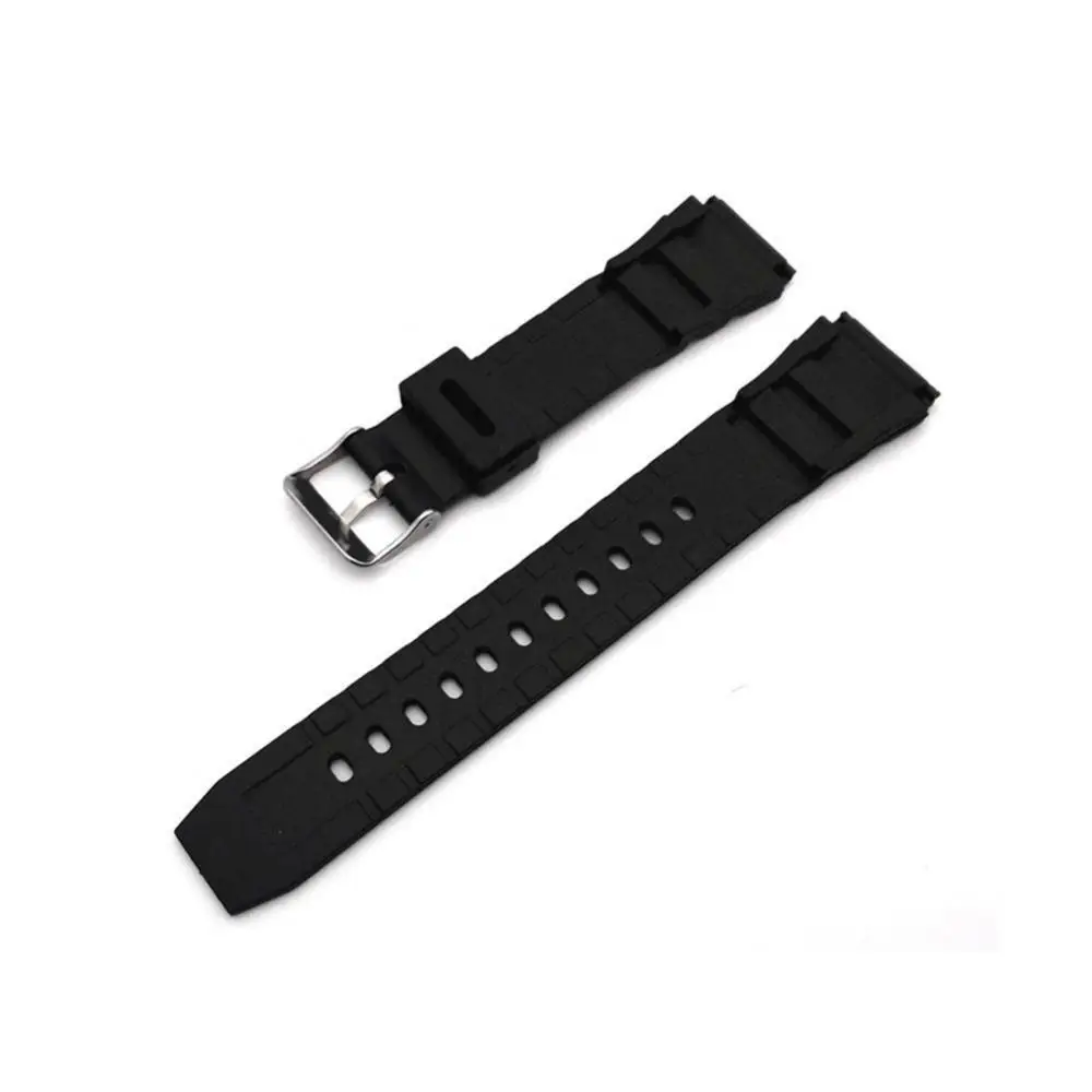 18-22mm Silicone Bracelet Watch Strap Waterproof Black Rubber Sport Wrist Watch Band Strap Watch Band Wrist Strap Watchbands