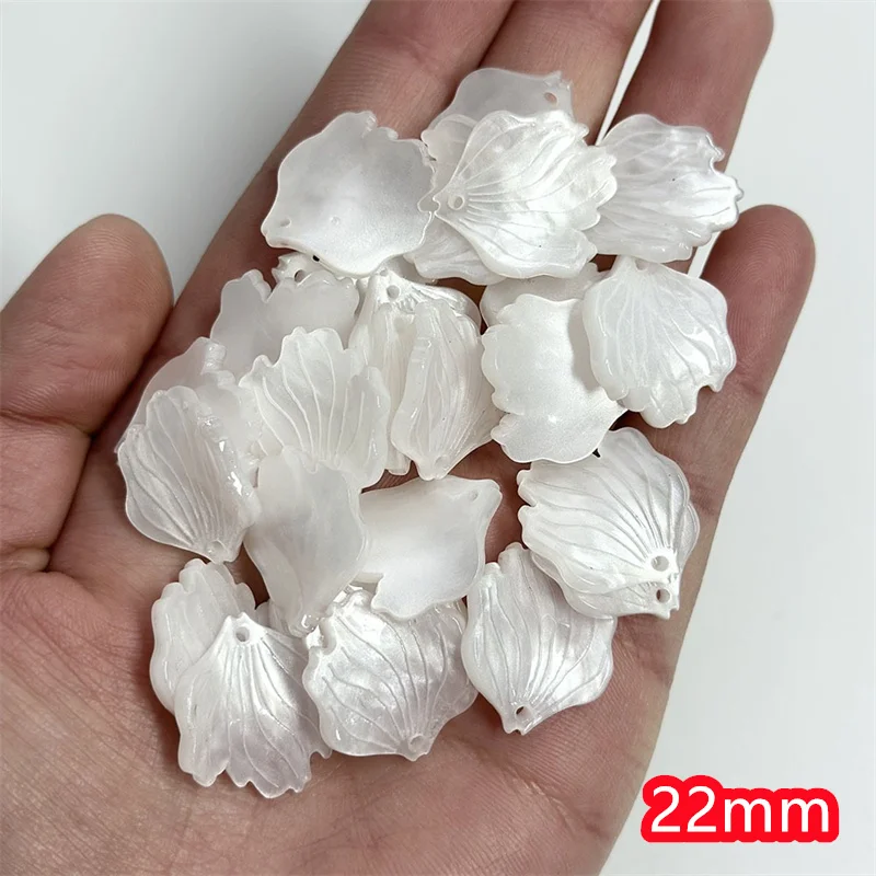 

Free shipping 90pcs/lot 22mm color print cartoon flowers petals shape acrylic beads diy jewelry garment hair accessory