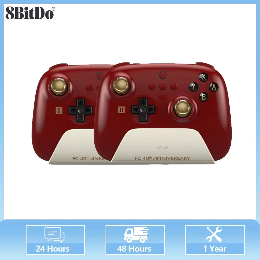 8BitDo FC40 I/II Ultimate Bluetooth Controller 10th   Anniversary Chinese Style Retro Celebrations Gamepad With Charger Dock