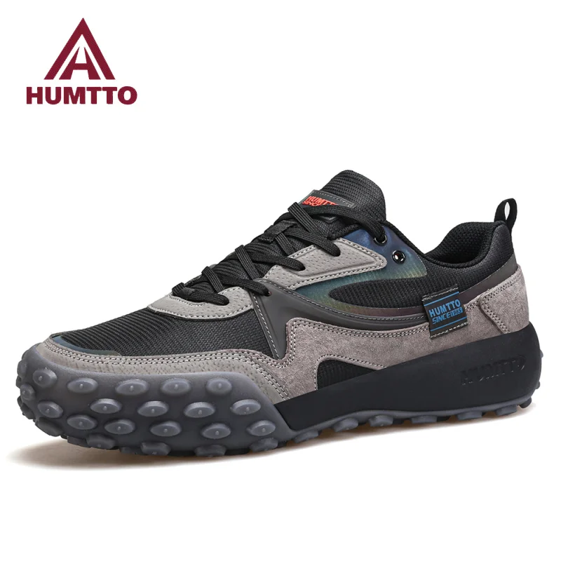 

HUMTTO Shoes for Man Breathable Running Men's Sports Shoes Luxury Designer Leather Casual Men Sneakers Fashion Tennis Trainers