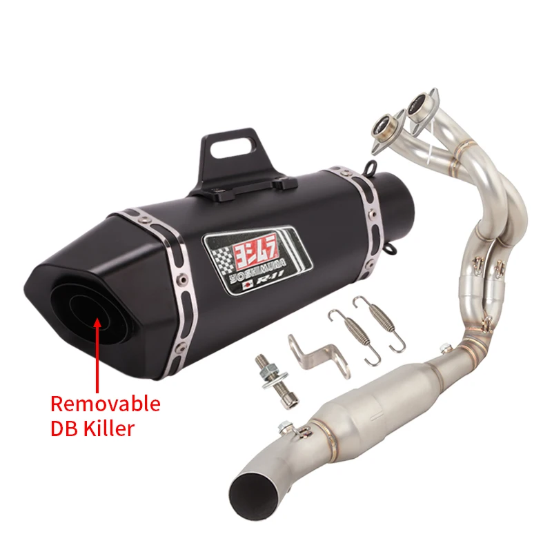 2024 Slip On per Kawasaki Ninja 650 Ninja650 moto Yoshimura scarico sistema completo silenziatore Esacpe DB Killer tubo di collegamento anteriore