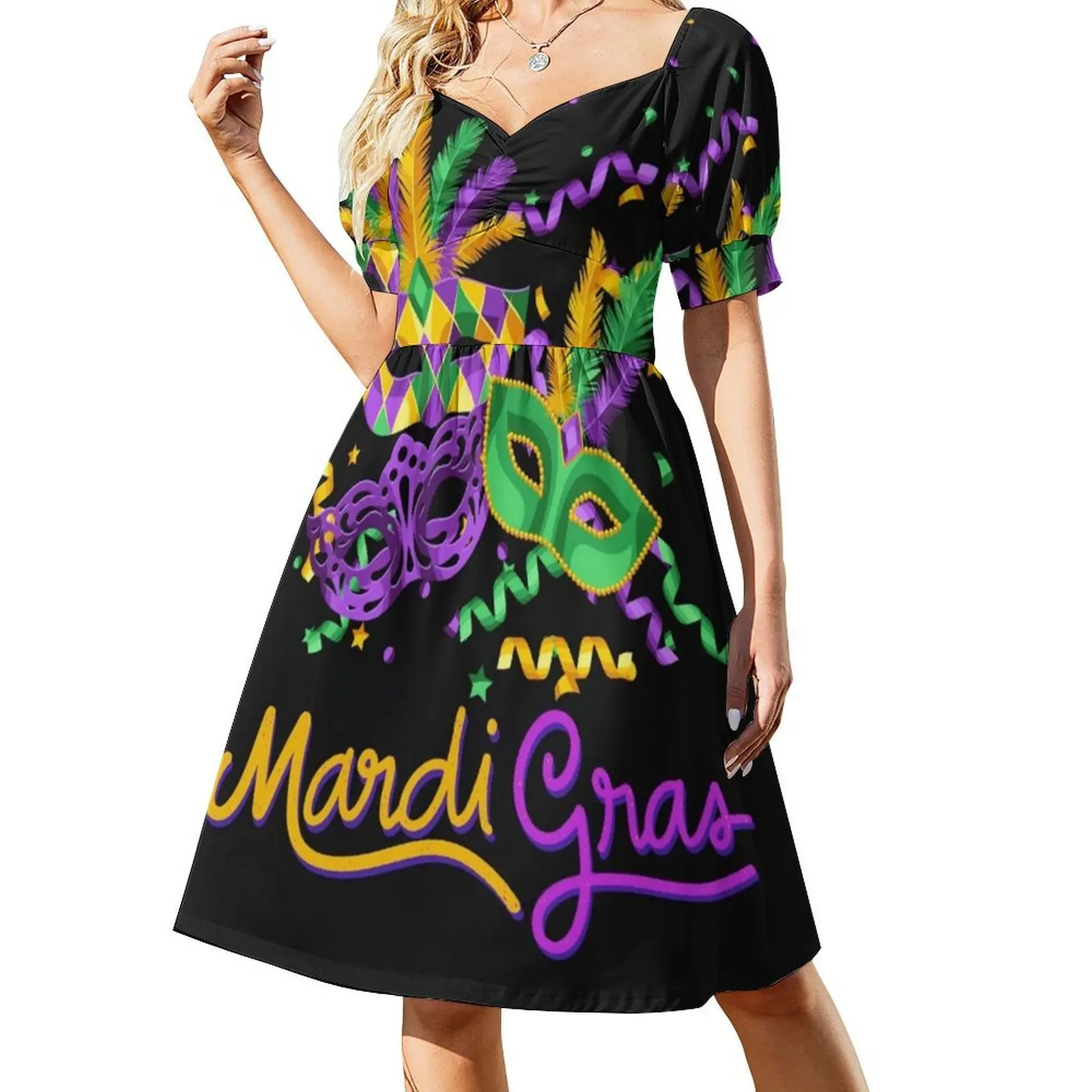 ماردي غرا 2023 زي مع قناع الاطفال رجل إمرأة الكورية نمط فستان كاجوال للنساء بسيط اليومية مكتب سيدة فساتين Mardi