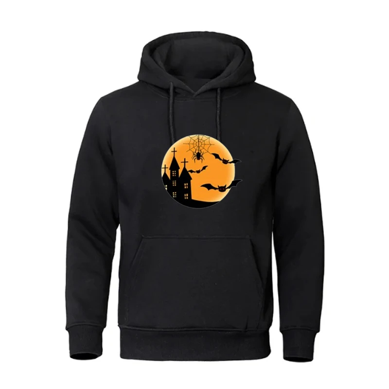 American Lantern Pumpkin Lovely Hooded Printed Halloween Hoodie Men Kid Fun Street Hoodie Women Sports Pullover Sweatshirt