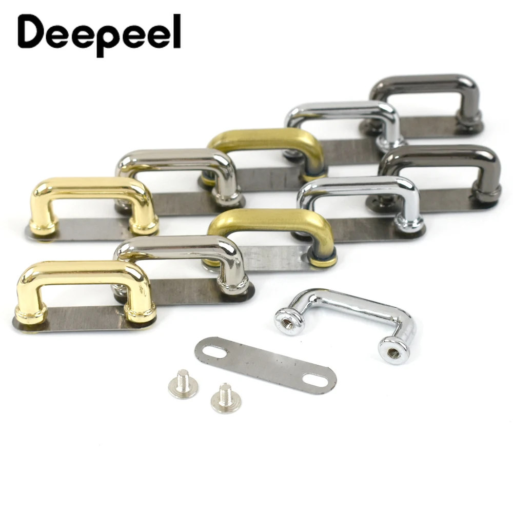 5/10/20Pcs 21mm Metal D-ring Buckles Arch Bridge with Screws Clasp Bag Handle Strap Connector Buckle Hardware Accessories