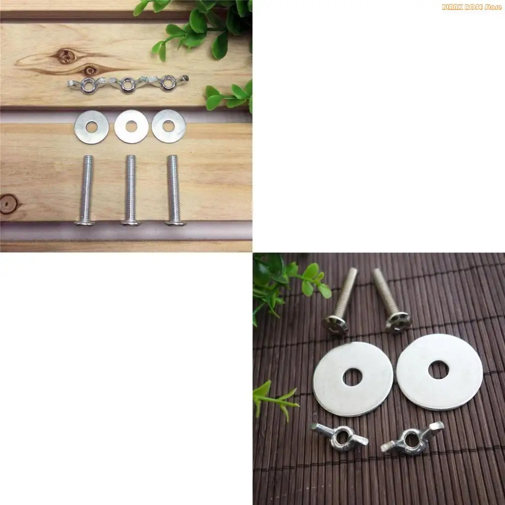 K1AE 10Pcs Birds Perch Holder Parrot House Screw and Bird Cage Accessories