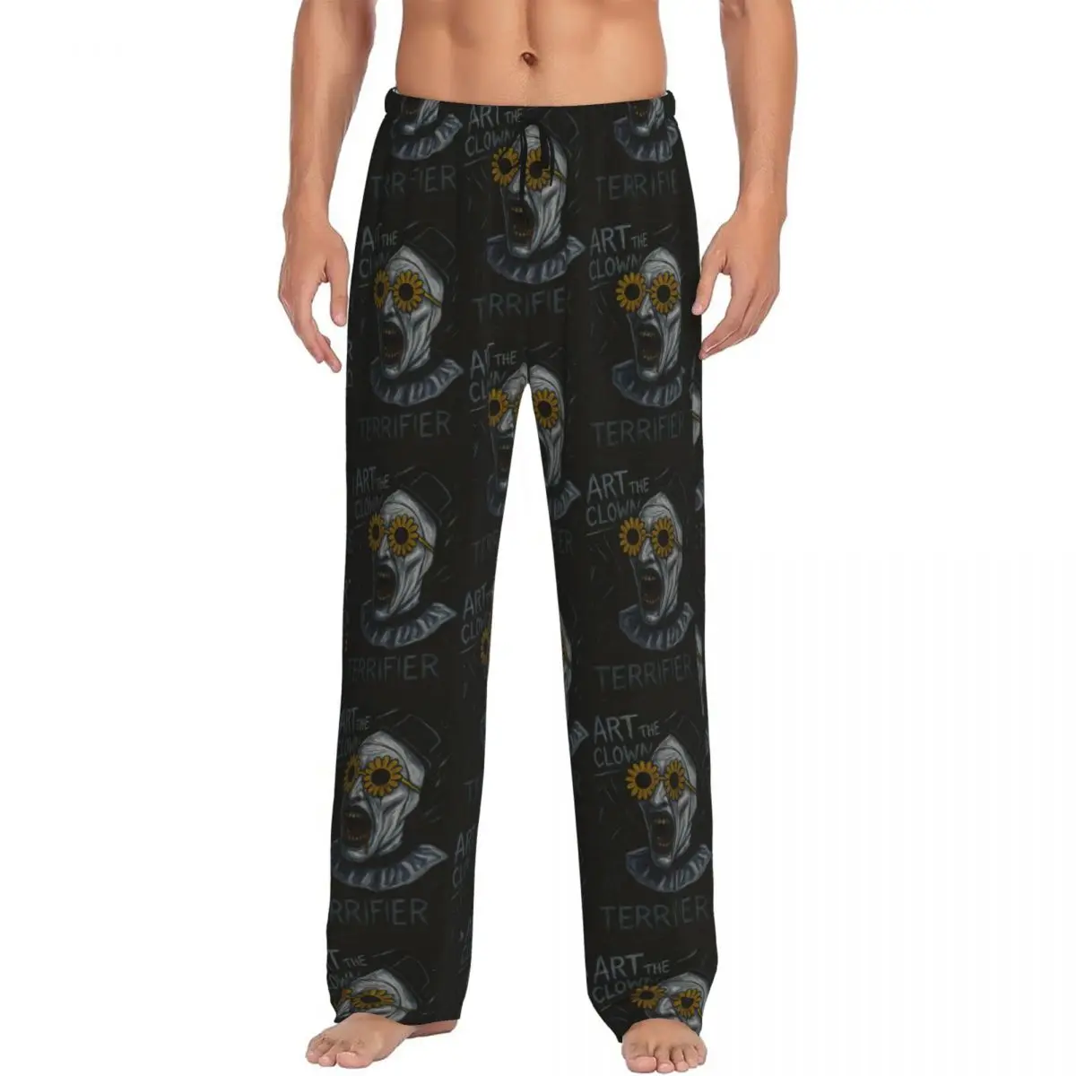 

Custom Printed Men T-Terrifiers Horror Movie Pajama Pants Sleepwear Sleep Lounge Bottoms with Pockets