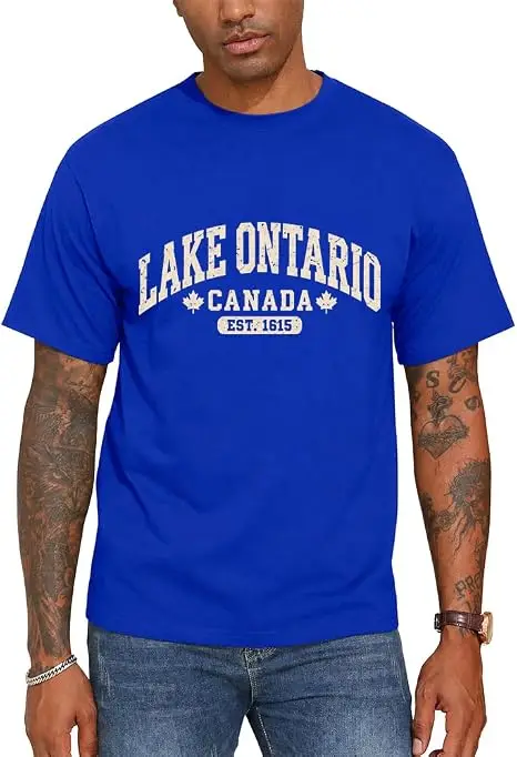 Ontariosee T-Shirt „Always Lake Ontario and The Gulf of Mexico“ Shirt Klassische 70er 80er Retro-Ästhetik Kleidung für Frauen Männer T-Shirts – Detail 17