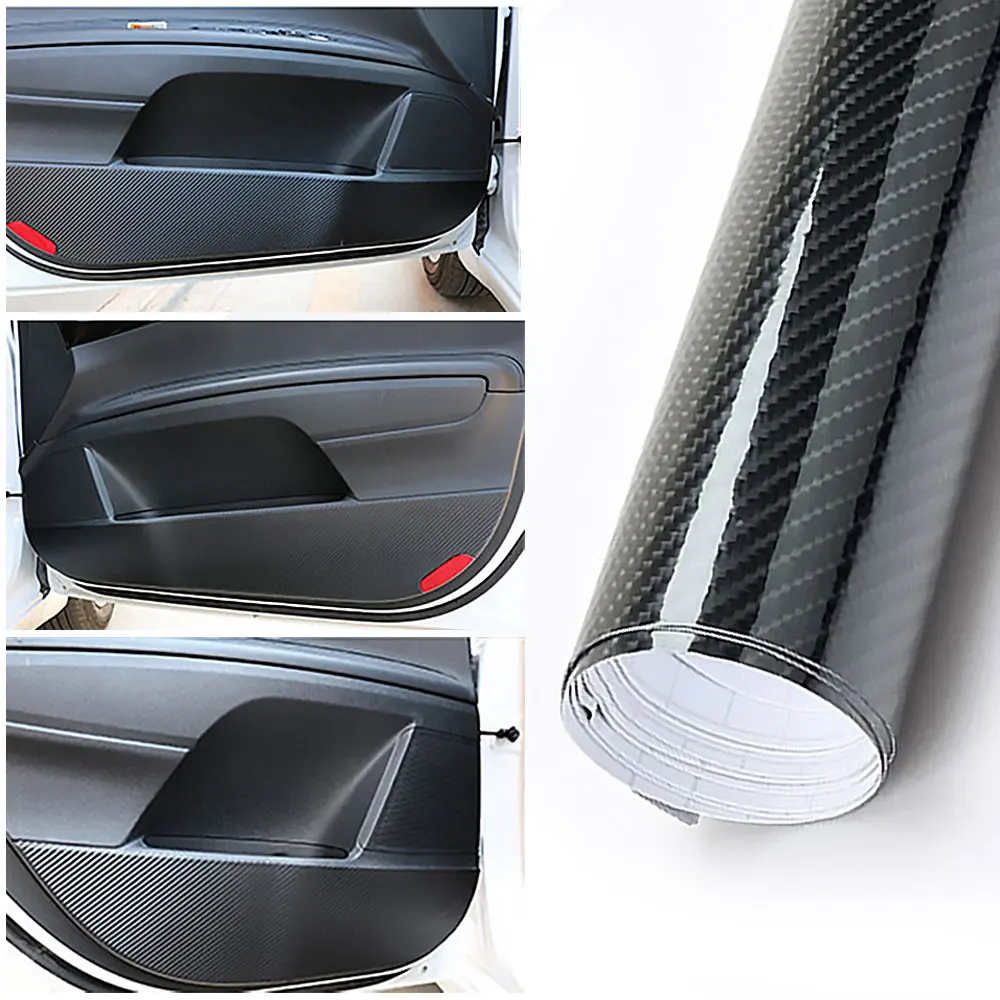 6D Carbon Fiber Vinyl Wrap Film Car Interior Wrapping Foil Motorcycle Film Stickers 30*150CM Accessories